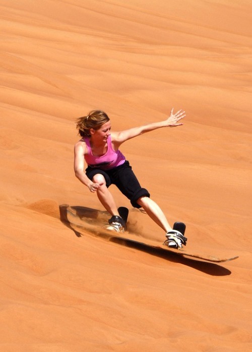 Sandboarding at Lomas de Arena in Santa Cruz Bolivia